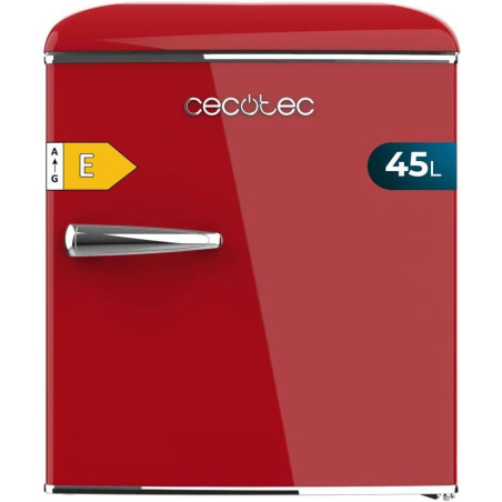 Cecotec Mini Frigo Bolero CoolMarket TT Origin 45 Rouge. Réfrigérateur de Table Rétro 45L, 55 cm de Haut, 44,7 cm de Large, Clas