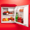 Cecotec Mini Frigo Bolero CoolMarket TT Origin 45 Rouge. Réfrigérateur de Table Rétro 45L, 55 cm de Haut, 44,7 cm de Large, Clas