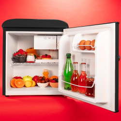 Cecotec mini frigo bolero coolmarket tt origin 45 noir e. réfrigérateur hauteur 55cm et largeur 44,7cm, classe énergétique e, ba