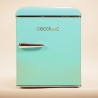 Cecotec mini frigo bolero coolmarket tt origin 45 vert e. réfrigérateur hauteur 55cm et largeur 44,7cm, classe énergétique e, ba