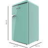 Cecotec mini frigo retro bolero coolmarket tt origin 103 vert e. mini réfrigérateur vert, 89,3 cm de haut et 48,7 cm de large, 9