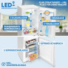 Bomann, KG7359 Réfrigérateur et Congélateur 173L Blanc - 121L Réfrigérateur, 52L Congélateur 4 Étoiles, Éclairage LED, Alarme d'