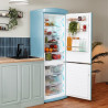 Cecotec réfrigérateur combi rétro bolero coolmarket combi origin 294+ bleu e. réfrigérateur rétro bleu, 294l, total no frost, cl