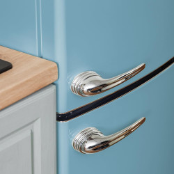 Cecotec réfrigérateur combi rétro bolero coolmarket combi origin 294+ bleu e. réfrigérateur rétro bleu, 294l, total no frost, cl