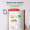 Cecotec Réfrigérateur combiné rétro à deux portes 294 L Bolero CoolMarket Combi Origin 294 Rouge. Hauteur 190 cm et largeur 60 c
