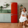 Cecotec refrigerateur congelateur combiné bolero coolmarket combi origin 294+ rouge e. réfrigérateur 294l, rouge rétro, no frost