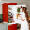 Cecotec refrigerateur congelateur combiné bolero coolmarket combi origin 294+ rouge e. réfrigérateur 294l, rouge rétro, no frost