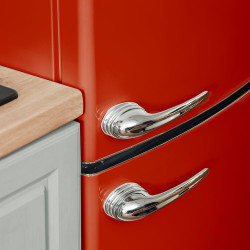 Cecotec refrigerateur congelateur combiné bolero coolmarket combi origin 294+ rouge e. réfrigérateur 294l, rouge rétro, no frost
