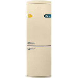 Cecotec réfrigérateur congélateur combine bolero coolmarket combi origin 294+ beige e. réfrigérateur combine avec total no frost