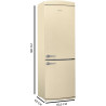 Cecotec réfrigérateur congélateur combine bolero coolmarket combi origin 294+ beige e. réfrigérateur combine avec total no frost