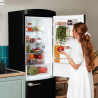 Cecotec réfrigérateur combi rétro bolero coolmarket combi origin 294+ noir e. réfrigérateur rétro noir, 294l, total no frost, cl