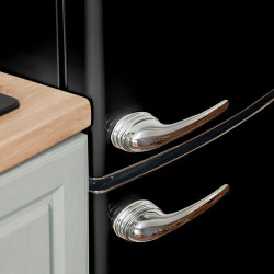 Cecotec réfrigérateur combi rétro bolero coolmarket combi origin 294+ noir e. réfrigérateur rétro noir, 294l, total no frost, cl