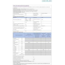 Cecotec réfrigérateur combi rétro bolero coolmarket combi origin 294+ noir e. réfrigérateur rétro noir, 294l, total no frost, cl