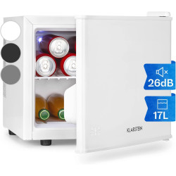 Klarstein Mini Frigo de Chambre pour Boissons, Petit Silencieux, Bar Intérieur, Bières, Vins, Refrigerateur Camping, 3 Niveaux R