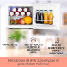 Klarstein Mini Frigo de Chambre pour Boissons, Petit Silencieux, Bar Intérieur, Bières, Vins, Refrigerateur Camping, 3 Niveaux R