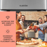 KLARSTEIN Mini Frigo de Chambre pour Boissons, Silencieux, Mini Bar Intérieur, Bières, Vins, Petit Refrigerateur Camping, 3 Nive