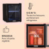 Klarstein Mini Frigo de Chambre 32L pour Snacks et Boissons, Petit Refrigerateur Silencieux avec tagres Reglables, 12-18C