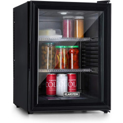 Klarstein Petit Frigo de Chambre de 42L pour Snacks et Boissons, Top Silencieux, Mini Bar, Camping, Cosmetique, Refrigerateur av