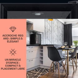 Klarstein Petit Frigo de Chambre de 42L pour Snacks et Boissons, Top Silencieux, Mini Bar, Camping, Cosmetique, Refrigerateur av