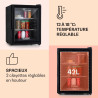 Klarstein Petit Frigo de Chambre de 42L pour Snacks et Boissons, Top Silencieux, Mini Bar, Camping, Cosmetique, Refrigerateur av