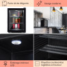Klarstein Petit Frigo de Chambre de 42L pour Snacks et Boissons, Top Silencieux, Mini Bar, Camping, Cosmetique, Refrigerateur av