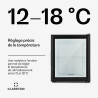 KLARSTEIN Brooklyn Mini Frigo de Chambre, Bar, Aliments, Boissons, Porte en Verre, Etagères Réglables, Camping, Voiture, Cosmeti