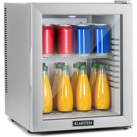 Klarstein Mini Frigo de Chambre de 32L pour Snacks et Boissons, Petit Frigo Top Silencieux, Mini Bar, Petit Réfrigérateur Campin