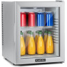 Klarstein Mini Frigo de Chambre de 32L pour Snacks et Boissons, Petit Frigo Top Silencieux, Mini Bar, Petit Réfrigérateur Campin
