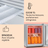 Klarstein Mini Frigo de Chambre de 32L pour Snacks et Boissons, Petit Frigo Top Silencieux, Mini Bar, Petit Réfrigérateur Campin