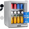 Klarstein Mini Frigo de Chambre de 42L pour Snacks et Boissons, Petit Frigo Top Silencieux, Mini Bar, Petit Réfrigérateur Campin