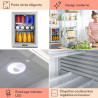 Klarstein Mini Frigo de Chambre de 42L pour Snacks et Boissons, Petit Frigo Top Silencieux, Mini Bar, Petit Réfrigérateur Campin