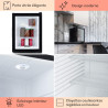 Klarstein Mini Frigo de Chambre de 42L pour Snacks et Boissons, Top Silencieux, Petit Bar, Camping, Cosmetique, Refrigerateur av