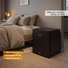 TZS First Austria - Mini réfrigérateur 30L complètement silencieux - Petit mini-frigo avec porte réversible et lumière intérieur
