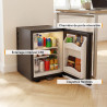TZS First Austria - Mini réfrigérateur 30L complètement silencieux - Petit mini-frigo avec porte réversible et lumière intérieur