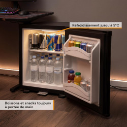 TZS First Austria - Mini réfrigérateur 30L complètement silencieux - Petit mini-frigo avec porte réversible et lumière intérieur