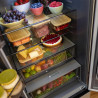 Cecotec refrigerateur congelateur 4 portes française bolero coolmarket combi f2d 400 gris glass e. réfrigérateur 400l, verre gri