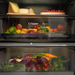 Cecotec refrigerateur congelateur 4 portes française bolero coolmarket combi f2d 400 gris glass e. réfrigérateur 400l, verre gri