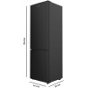 Cecotec réfrigérateur combinés bolero coolmarket combi 262 noir e. 262l, 176x54cm, éclairage led, contrôle électronique, classe 