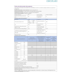 Cecotec réfrigérateur combinés bolero coolmarket combi 262 noir e. 262l, 176x54cm, éclairage led, contrôle électronique, classe 
