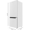 Cecotec réfrigérateur de deux portes bolero coolmarket combi 205 df blanc e. réfrigérateur blanc, 117l, 169 cm de haut, dégivrag