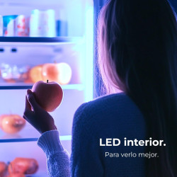 Cecotec réfrigérateur de deux portes bolero coolmarket combi 205 df blanc e. réfrigérateur blanc, 117l, 169 cm de haut, dégivrag