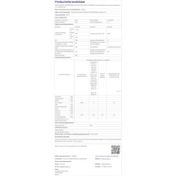 Cecotec réfrigérateur de deux portes bolero coolmarket combi 205 df blanc e. réfrigérateur blanc, 117l, 169 cm de haut, dégivrag