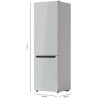 Cecotec Réfrigérateur 262 L Bolero CoolMarket Combi 262 Blanc E, Classe E, Économie d'énergie, Lumière LED, Plateaux en verre, C