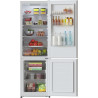 Cecotec Réfrigérateur 262 L Bolero CoolMarket Combi 262 Blanc E, Classe E, Économie d'énergie, Lumière LED, Plateaux en verre, C