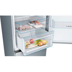 Bosch KGN36VLED Série 4 Réfrigérateur combiné pose-libre - 326 L - 186 x 60 (H x L) - Inox