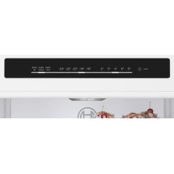Bosch KGN36VXCT, Série 4, Réfrigérateur congélateur, Pose libre, 186 x 60 cm, 218 L / 103 L, Acier brossé noir anti-traces, Tota