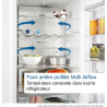 Bosch KGN36VXCT, Série 4, Réfrigérateur congélateur, Pose libre, 186 x 60 cm, 218 L / 103 L, Acier brossé noir anti-traces, Tota