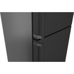 Bosch KGN36VXCT, Série 4, Réfrigérateur congélateur, Pose libre, 186 x 60 cm, 218 L / 103 L, Acier brossé noir anti-traces, Tota