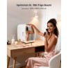 Upstreman 6L Mini Frigo Cosmetique, Mini Frigo Chambre avec Miroir, Éclairage LED 3 Intensités, 35 dB Silencieux et Portable pou