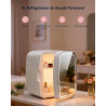 Upstreman 6L Mini Frigo Cosmetique, Mini Frigo Chambre avec Miroir, Éclairage LED 3 Intensités, 35 dB Silencieux et Portable pou